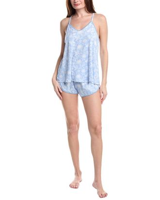 Flora Nikrooz 2Pc Petunia Print Cami & Short Pajama Set