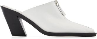 Elleme Eclair Zip Mule Elleme White Leer