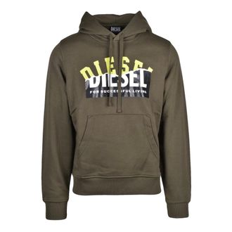 Diesel Uomo, Felpe, Verde, S, new