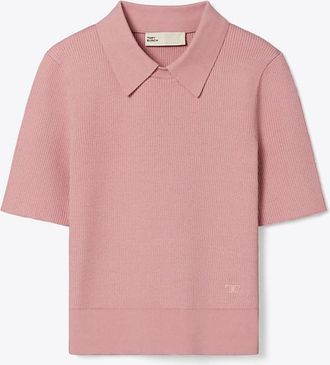 Tory Burch Womens Collared Crewneck, size XS