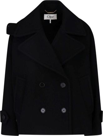 Chlo&eacute; Cappotto Doppiopetto In Misto Lana