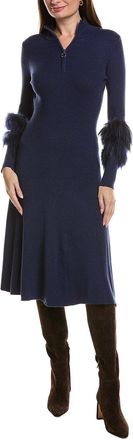 Tyler B&ouml;e Celia Knit Fur Trim Dress