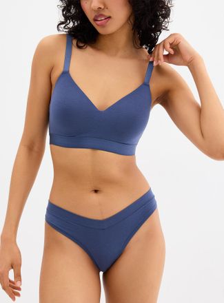 Miiyu Womens Stretch V-waist thong TENCEL TM modal