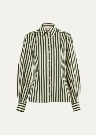 Carolina Herrera Isabella Striped Cotton Shirt