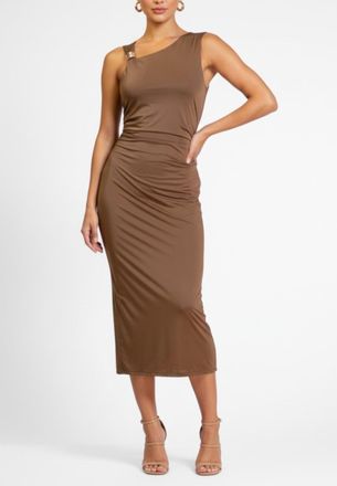 Rachel Roy Ivy Asymmetrical Drape Midi Dress