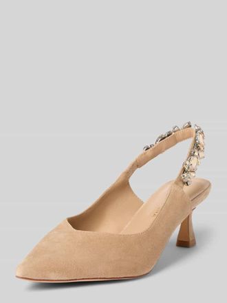 Alma En Pena Pumps mit Ziersteinbesatz in Sand, Gr&ouml;&szlig;e 40