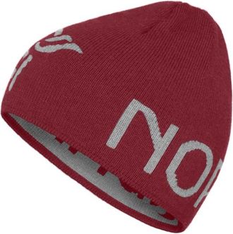 Norr&oslash;na 29 Merinoull Logo Beanie M&uuml;tze - Unisex | rot