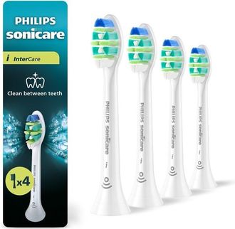 Philips 4 Cabezales Originales Para Cepillo De Dientes Philips Sonicare Intercare Hx9004