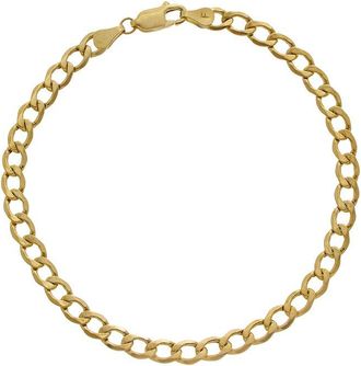 Italian Gold, Inc 10K 5.1Mm Semi-Solid Light Cuban Bracelet