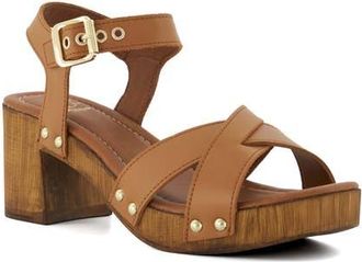Dune London Judies Ankle Strap Platform Sandal in Tan at Nordstrom, Size 7Us