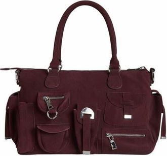 Cynthia Rowley Suede Cargo Pocket Shoulder Bag in Oxblood at Nordstrom