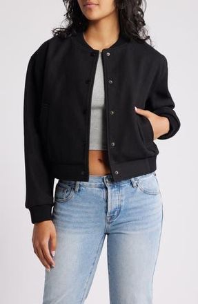 All in Favor Bomber Jacket in Black at Nordstrom Rack, Size Small