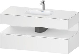 Duravit Qatego Lavabo Encastrado Con Base De Lavabo Consola, - Duravit