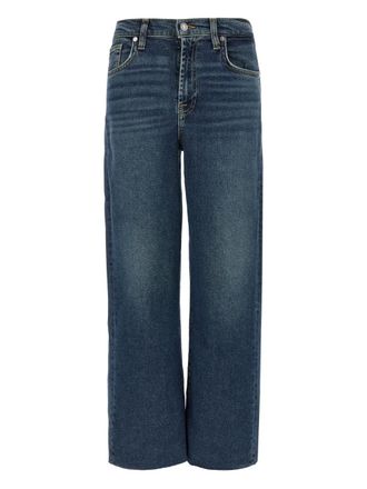 7 For All Mankind Alexa high waist jeans met franje - Blauw