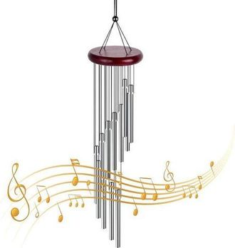 OEM Campanillas De Viento Para Exteriores, De Madera Maciza Y Tubo De Aluminio, Con Melod&iacute;as Naturales. Campanillas De Viento Para Jard&iacute;n, Patio, Porche, 