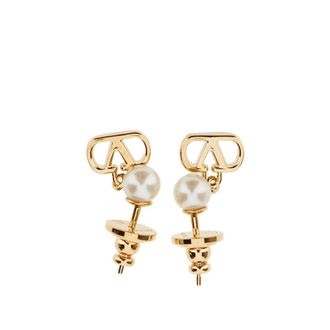 Valentino Garavani Vlogo Signature earring with pearl Woman One Size