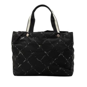 Chanel Pre-owned Tote Bags, female, Black, Size: ONE SIZE Pre-owned Old Travel Line Tote Bag