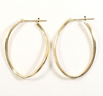 C&A Unbranded (10K) Hoop Earrings (Pre-Owned)