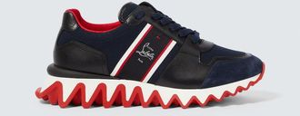 Christian Louboutin Nastroshark leather and canvas sneakers