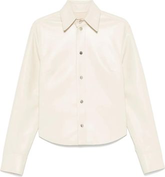 Nanushka Giacca-camicia in pelle sintetica - Toni neutri