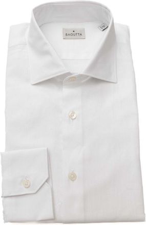 Bagutta White Cotton Mens Shirt