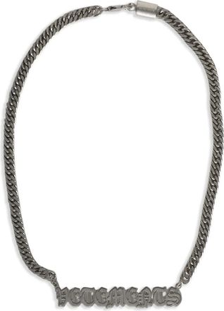 VETEMENTS Collana con logo - Argento