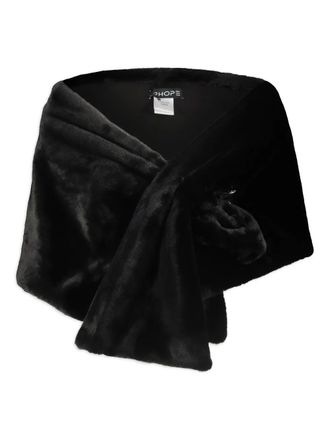 DRHOPE faux-fur scarf - women - Polyester - One Size - Black