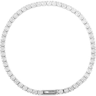 Vince Camuto Cubic Zirconia Tennis Bracelet in Silver Tone at Nordstrom