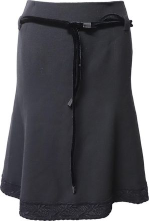 Armani Emporio Armani winterrok met ceintuur van zwarte wol