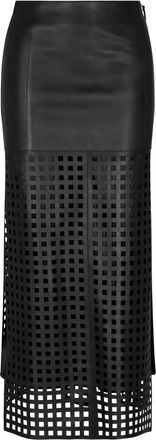 Emporio Armani Gonna a quadri - Nero