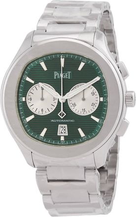Piaget Polo Chronograph Automatic Green Dial Mens Watch G0A49024