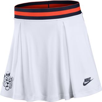 Nike Auburn Heritage Nike Womens Dri-FIT College Skort in White | 048E0HPOAUV-X2F
