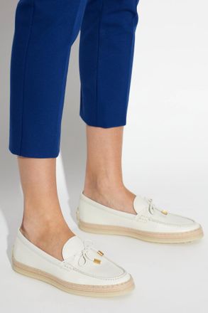 Tod's Leather Shoes, Womens, Cream