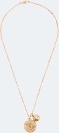 Saint Laurent Cassandre embellished chain necklace