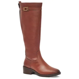 Andrea Womens Tall Riding Boots In Tan
