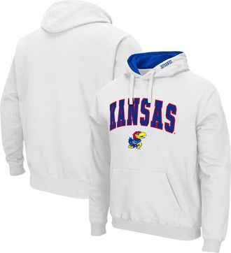 Colosseum Mens Colosseum White Kansas Jayhawks Arch & Logo 3.0 Pullover Hoodie at Nordstrom, Size Xx-Large