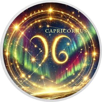 OEM Moneda De Plata De 1 Oz Con El Signo Del Zod&iacute;aco - Capricornio
