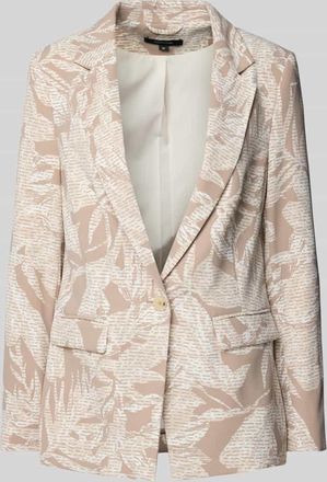 Comma Blazer mit Reverskragen in Taupe, Gr&ouml;&szlig;e 38