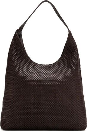 St.Agni Grote shopper met weving - Bruin
