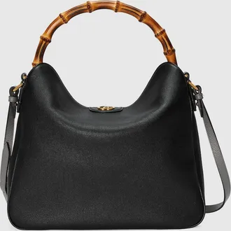 Gucci Diana Large Shoulder Bag, Black, Leather