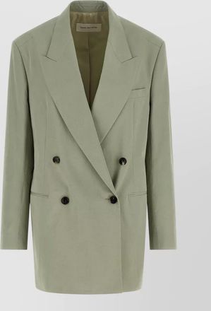 Dries Van Noten bliss blazer double breasted notch lapel