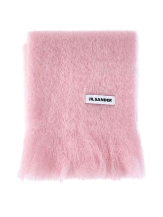 Jil Sander Womens Scarfs Pink Mohair