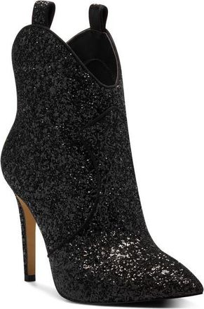 Jessica Simpson Pixillez 4 Bootie in Black Glitter at Nordstrom, Size 8