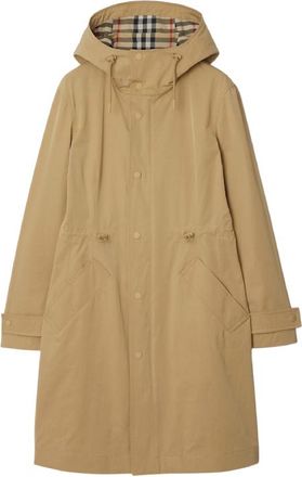 Burberry Drawcord Hood Nylon-Cotton Parka, Size X-Small