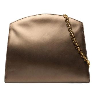 Ferragamo Pre-owned Vintage Leren Schoudertas - Dames - Pre-owned - Bruin - Maat: ONE Size Leer
