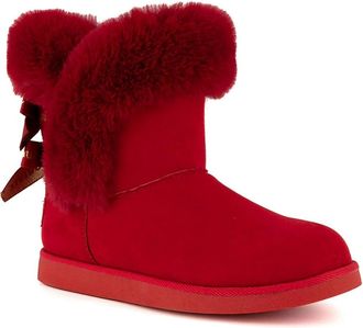Juicy Couture King 2 Bootie Womens Red Faux Fur Cold Weather Boots LION504