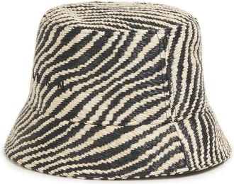 Marni Vissershoed met golvend patroon - Zwart