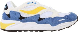 Saucony Grid Shadow 2 Mens White/Blue Trainers - Size UK 8.5