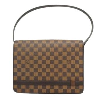 Louis Vuitton Pre-owned Shoulder Bags, female, Brown, Size: ONE SIZE Pre-owned Damier Tribeca Carre Shoulder Bag