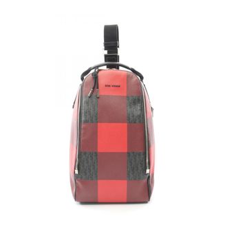 Dior Black Red Color Pvc Leather Fanny Pack Sling Bag (Pre-Owned)